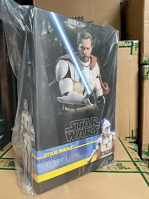 Buy In Stock Hot Toys TMS095 STAR WARS The Clone Wars Obi-Wan Kenobi 1/6 Figure • 334.95£