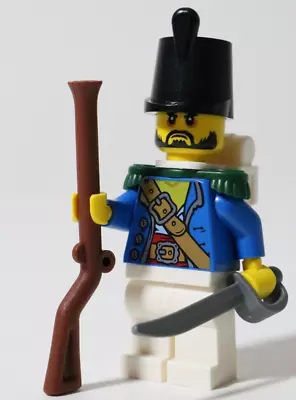 Buy All Parts LEGO Blue Coat Soldier Minifigure MOC Napoleonic Pirates Army Soldier • 8.99£