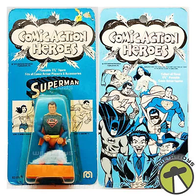 Buy DC Comic Action Heroes Superman Poseable 3.75  Action Figure 1975 Mego USED • 179.93£