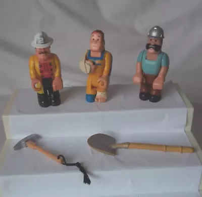 Buy Vtg Fisher Price Figures Husky Helpers Fireman Workman And Patient & Rare Tools • 12.99£