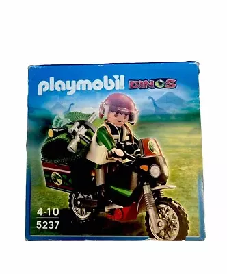 Buy Playmobil Dinos 5237 Dinosaur Explorer Motorcycle Motorbike 2011 New Sealed ! • 20.88£