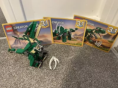 Buy Lego 3 In 1 Creator 31058 3 Dinosaur Complete With Instructions • 5£