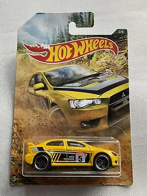 Buy Mitsubishi Lancer Evolution Rally Hot Wheels Yellow • 10.99£