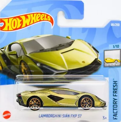 Buy Hot Wheels Lamborghini Sian FKP 37 Olive Green HW Factory Fresh Perfect Birthday • 21.99£