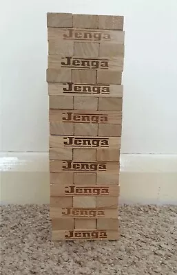 Buy Genuine Classic Jenga Game Hasbro Stacking Wooden Block Family Friends Party Pla • 15.99£