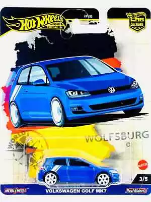 Buy Hot Wheels Car Culture 2024 A Case World Tour Volkswagen Golf MK7 • 10.99£