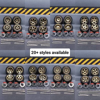 Buy 1/64 3d Printed For Hot Wheels Customs - Painted Brass- Wheels Disc Tyres Axles • 5.65£