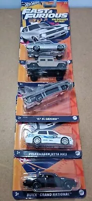 Buy Hot Wheels Fast And Furious HW Decades Of Fast Full Set Of 5 • 21£