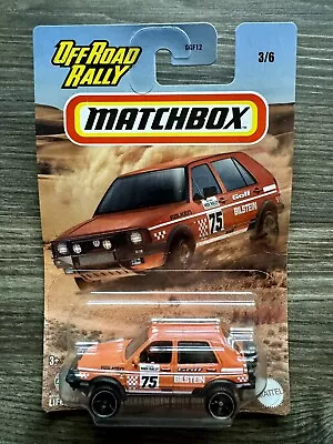 Buy 🟠 Matchbox Off Road Rally ‘90 Volkswagen Golf Country Orange Diecast VW GTI • 3.68£