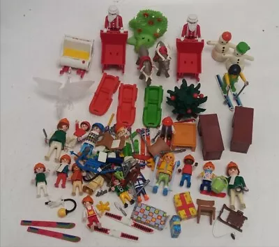 Buy Playmobil Christmas Winter Scene Figures & Accessories Bundle, Vintage • 9.99£