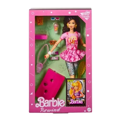 Buy Mattel Doll Barbie Rewind 80s-Inspired Movie Night Black Hair Doll 5+ Year • 44.44£