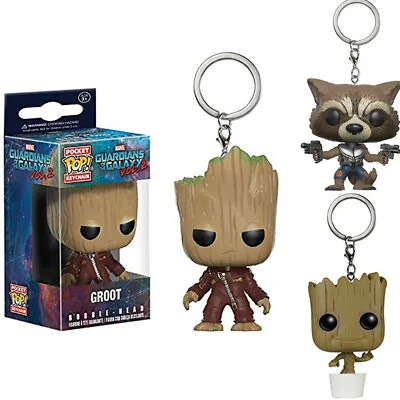 Buy Funko POP Guardians Of The Galaxy Baby GROOT ROCKET Pocket Keychain PVC Keyring • 5.99£