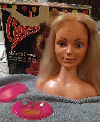 Buy 1979 Vintage Mego Candi Color N' Curl Makeup Center With Box Doll Head Hair • 9.32£