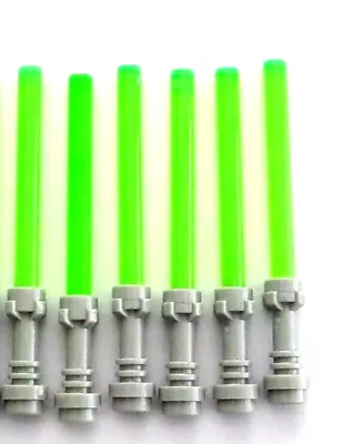 Buy Lego 6 Lightsaber For Minifigure Ideal For Yoda Trans Neon Bright Green • 2.95£