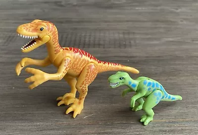 Buy Playmobil Dinosaur Figures Deinonychus / Velociraptor Green Yellow Bundle Toy • 7.99£