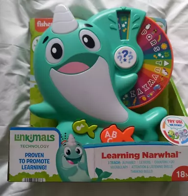 Buy Fisher-Price Linkimals Learning Narwhal For Age 18 Months + • 25£