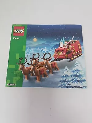 Buy LEGO Seasonal Santa's Sleigh (40499) Manual Only • 4.75£