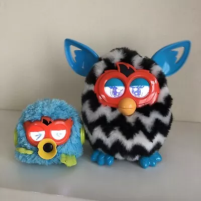 Buy Black White Zigzag Furby Boom 2012 Interactive Hasbro Tested Working Please Read • 15£