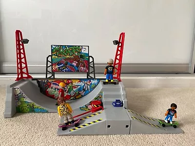 Buy Playmobil 70168 City Action Skate Park With Figures Incomplete • 10£