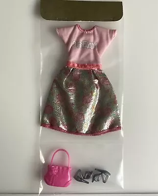 Buy Barbie Doll Pink Dream Dress, Shoes & Handbag Complete Outfit Repackaged (S3) • 5.99£