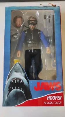 Buy NECA JAWS - THE WHITE SHARK - Matt Hooper Shark Cage Edition - NEW/ORIGINAL PACKAGING • 50.57£