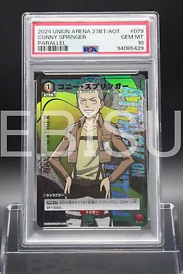 Buy Psa 10 Conny Springer 1-079 Parallel Attack On Titan Union Arena Japanese B864 • 0.78£