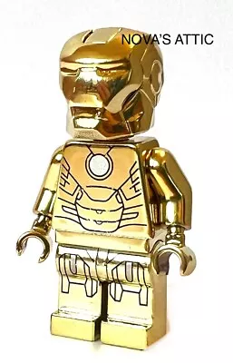 Buy Marvel Chrome Gold Iron Man Ironman Tony Stark Custom Minifigure  Dual Head • 9.99£
