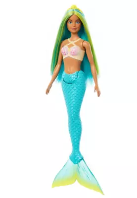 Buy Barbie Dreamtopia Mermaid Doll With Green Hair - Girls Toy Dolls Playset Toys • 20.99£