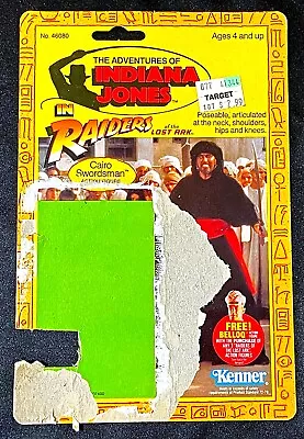Buy 1982 Kenner Raiders Of The Lost Ark CAIRO SWORDSMAN Action Figure Card ONLY-RARE • 16.73£
