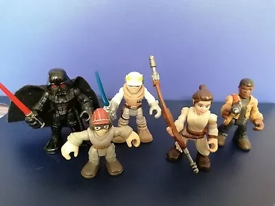 Buy Hasbro Star Wars Playskool Heroes Figure Bundle ~ Darth Vader, Luke, Rey, Finn • 9.99£