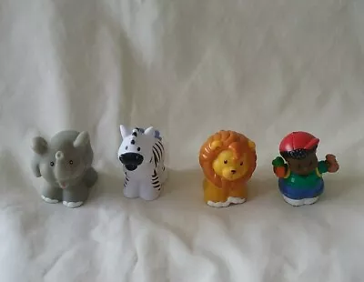 Buy Fisher Price Little People Animals X4 Elephant Zebra Lion Boy Zoo Wild • 9.99£