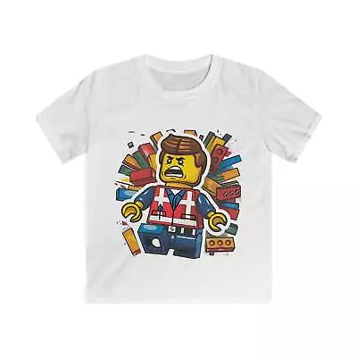 Buy Kids Surprised LEGO Minifigure In Brick Explosion T-Shirt • 21.43£