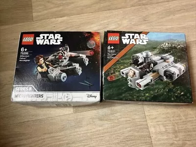 Buy LEGO STAR WARS 75295 & 75321 Microfighters - Razor Crest & Millenium Falcon Set • 18.99£