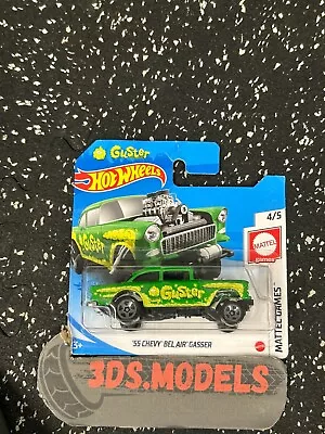 Buy GM CHEVY 55 BEL AIR GASSER GREEN Hot Wheels 1:64 **COMBINE POSTAGE** • 2.95£