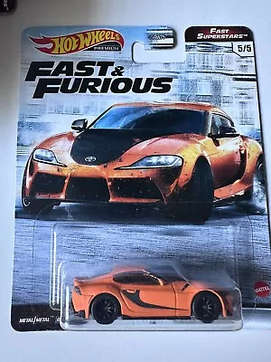 Buy Hot Wheels Premium Toyota GR Supra Orange Fast & Furious Fast Superstars 5/5 • 4.99£