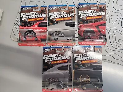 Buy Hot Wheels, Fast And Furious,  Dominic Toretto Set Of 5 Cars  • 22£