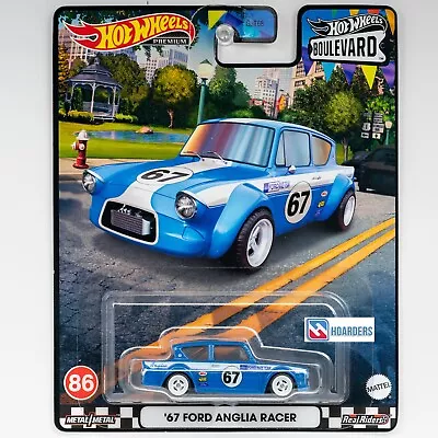 Buy Hot Wheels 67 Ford Anglia Racer Boulevard #86 Premium Real Riders HKF32 • 11.99£