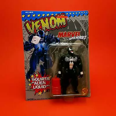 Buy MARVEL SUPERHEROES ☆ VENOM WATER SQUIRTS Vintage Figure ☆ MOC Carded Toybiz 90s • 44.99£