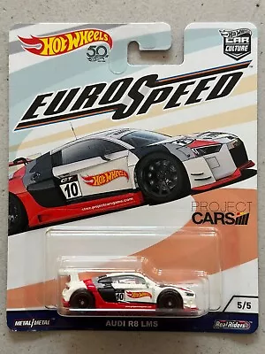 Buy 2017 Hot Wheels Euro Speed AUDI R8 LMS Car Culture Real Riders • 24.99£