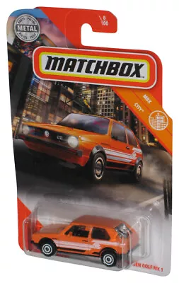 Buy Matchbox MBX City (2019) Orange Volkswagen Golf MK 1 Toy Car 8/100 • 12.14£