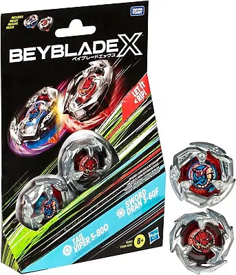 Buy Beyblade X Tail Viper 5-800 And Sword Dran 3-60F Top Dual Pack Set • 17.65£