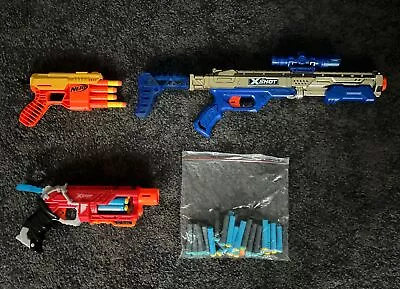 Buy Nerf X-Shot Kids Play Guns X3 • 11£