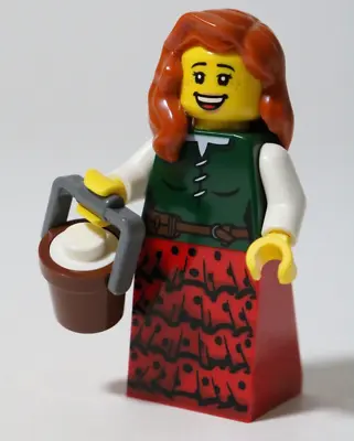 Buy All Parts LEGO - Medieval Milkmaid Minifigure MOC Castle Farmer • 10.99£