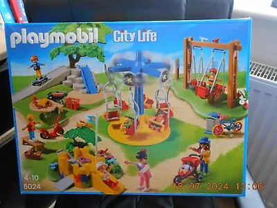 Buy Playmobil City Life 5024 Childrens Playground Swings Slide Roundabout Buggy Baby • 20£