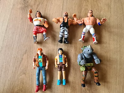 Buy Hasbro WWF Figures | Rocksteady TMNT | Captain Planet Bundle • 10£