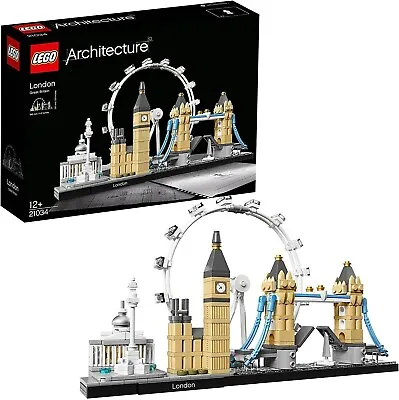 Buy LEGO Architecture London (21034) Skyline Big Ben London Eye Building Set • 25.25£