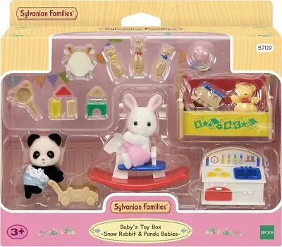 Buy Sylvanian Families Baby's Toy Box -Snow Rabbit & Panda Babies • 23.99£