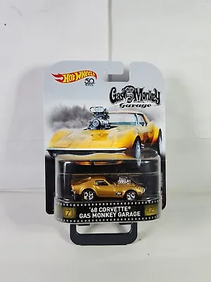 Buy Hot Wheels Retro Entertainment '68 Corvette Gas Monkey Garage Real Riders K80 • 15.13£