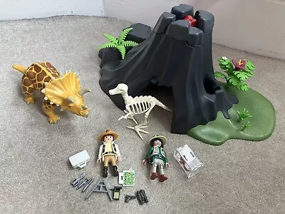 Buy Playmobil Volcano Triceratops Dino Set • 25£