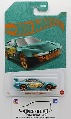 Buy Hot Wheels Pearl & Chrome Nissan Silvia (S14) Drift Green US Exclusive HVX09 JDM • 7.99£